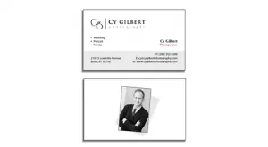 Business Card Design - Cy Gilbert Photography - Comp1