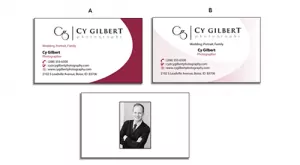 Business Card Design - Cy Gilbert Photography - Comp3