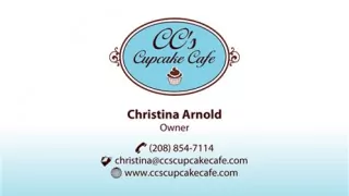 CC's Cupcake Cafe - Business Card - thumbnail