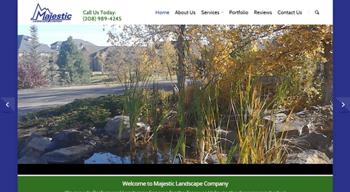 New-Web Design Majestic Landscape Home Page 500x275