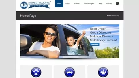 Web Design-Hawaiian Insurance and Guaranty Company-Home