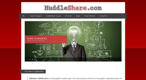 HuddleShare Website
