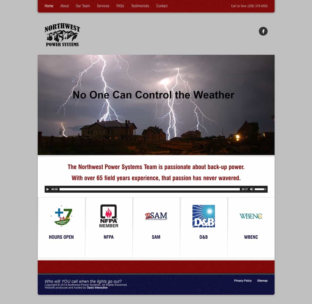 Web Design - Northwest Power Systems - Home Page