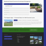 Website Design - Majestic Landscape - Residential and Commerical Landscape Management