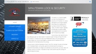 Website Design-Minuteman Lock and Security-Home
