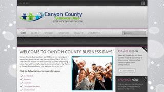 Website Makeover-Canyon County Business Days-Home
