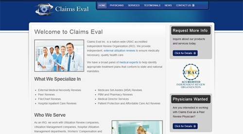 Claims Eval Website Redesign