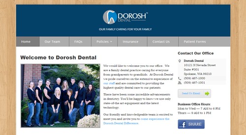 Dorosh Dental Website Redesign