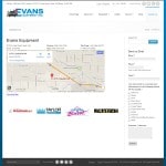 Website Makeover-Evans Equipment-Contact us Page