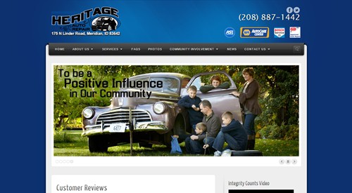 Heritage Auto Repair Website