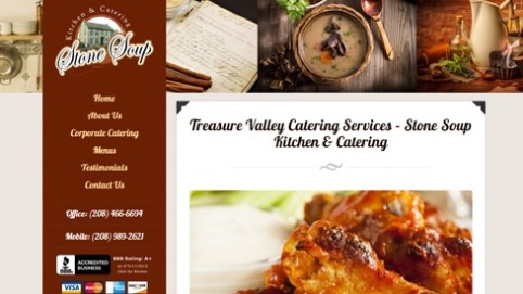 Website Makeover-Stone Soup Catering-Home